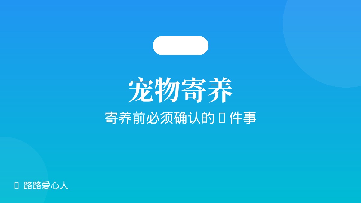 宠物寄养避坑指南：寄养前必须确认的8件事